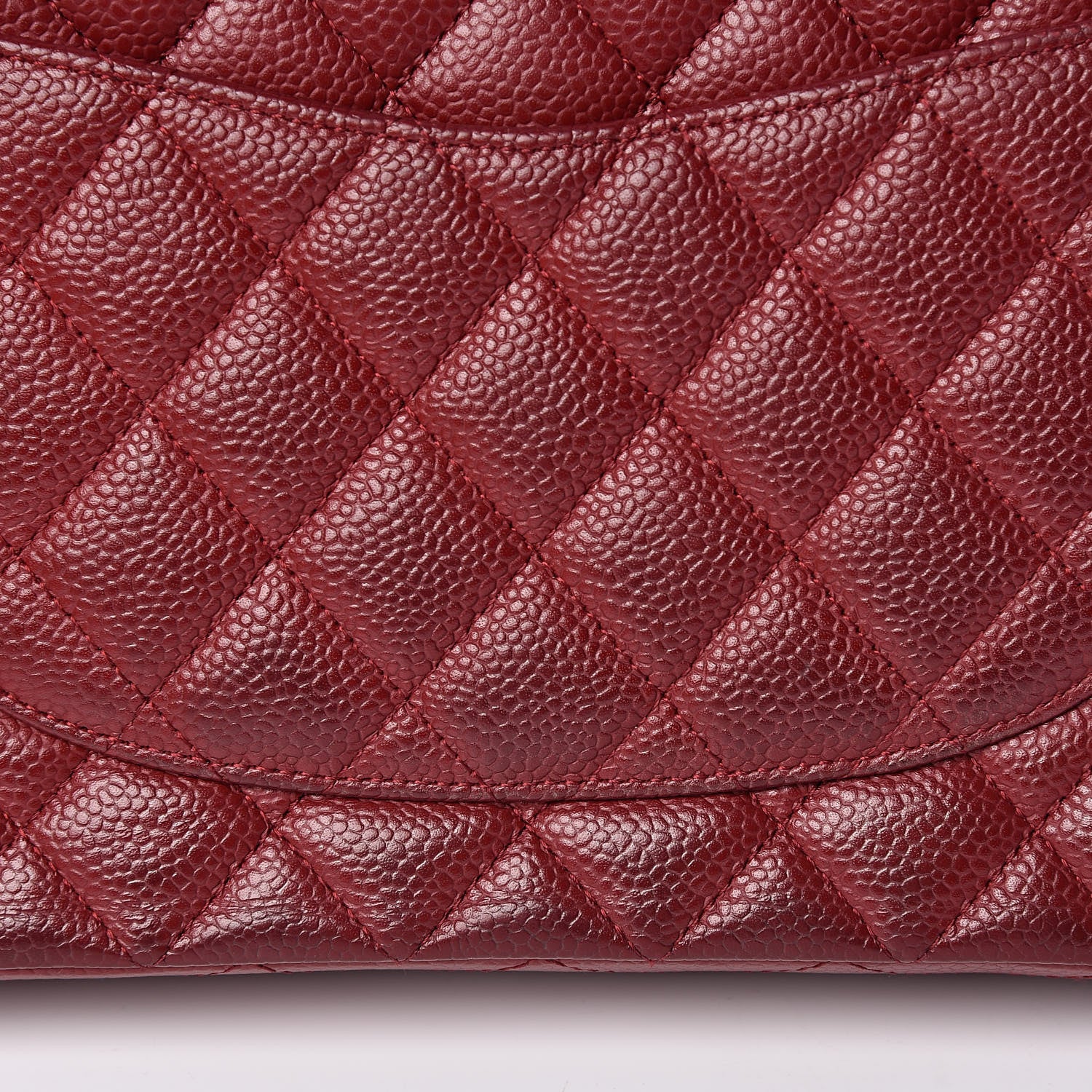 Chanel Caviar Quilted Medium Double Flap Red 15 of 16