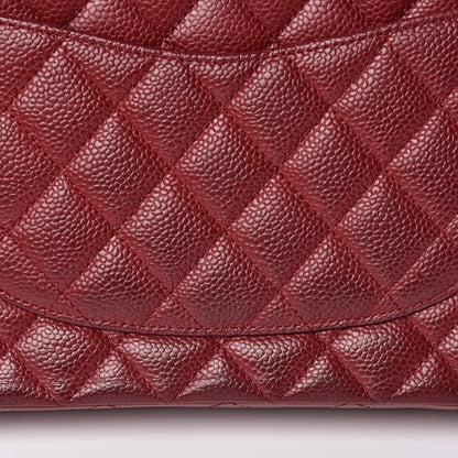 Chanel Caviar Quilted Medium Double Flap Red 15 of 16