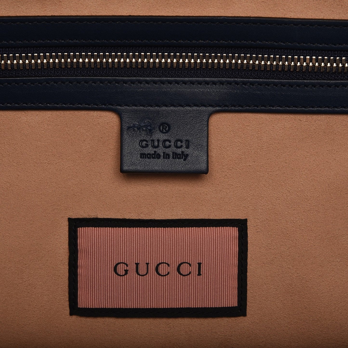 Calfskin GucciGhost Print Duffle Blue Agata Hibiscus Red