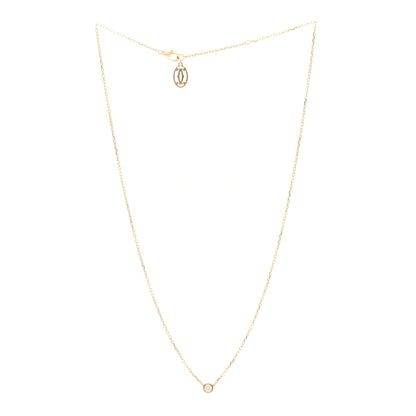 Cartier 18K Yellow Gold Diamond SM D'Amour Pendant Necklace 3 of 5