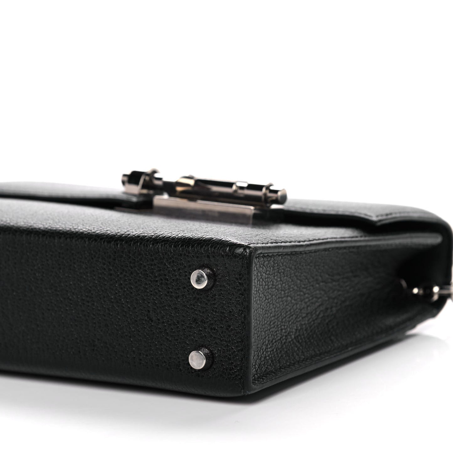 Chevre Mysore Mini Verrou Chaine Bag Black
