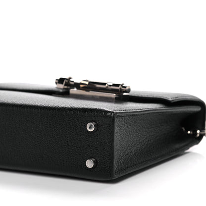 Hermes Chevre Mysore Mini Verrou Chaine Bag Black 13 of 20