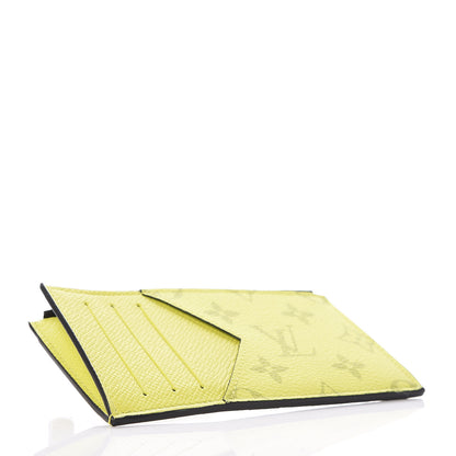 Louis Vuitton Monogram Taiga Coin Card Holder Yellow 4 of 8