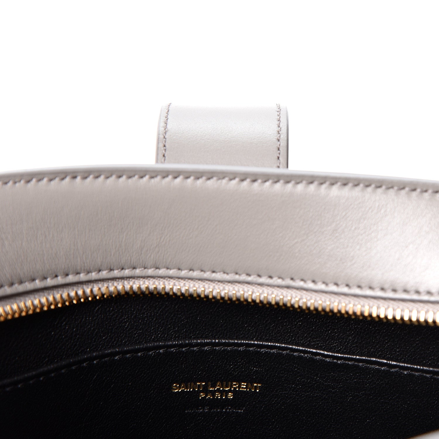 Saint Laurent Calfskin Small Monogram Cabas Fog 5 of 8