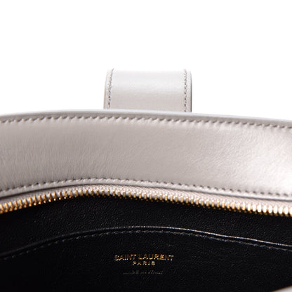 Saint Laurent Calfskin Small Monogram Cabas Fog 5 of 8