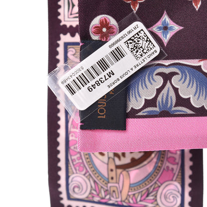 Louis Vuitton Silk Lettre A Louis Bandeau Bordeaux 4 of 4