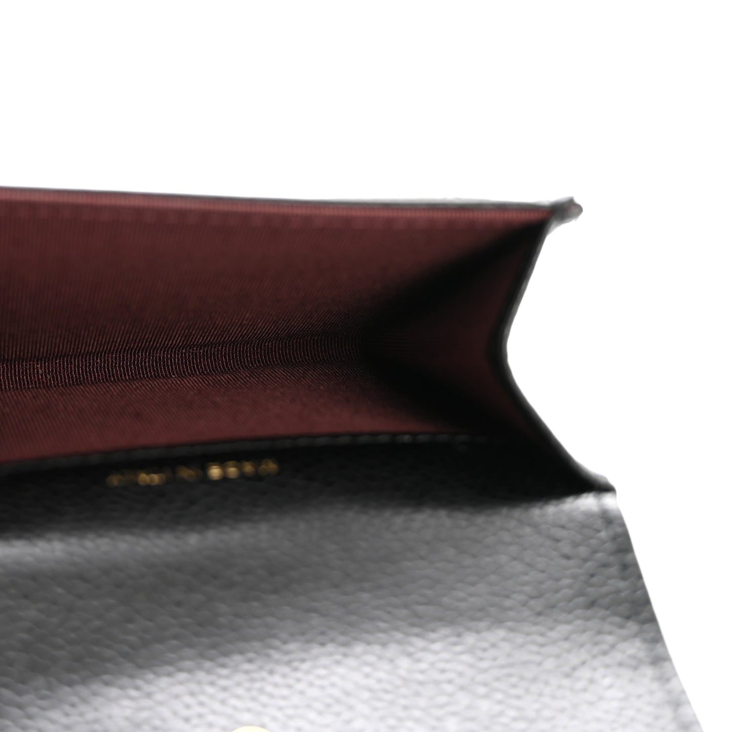 Caviar Quilted Flap Card Holder Wallet Black