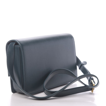 Saint Laurent Smooth Calfskin Suede Medium Bellechasse Dark Turquoise 3 of 9