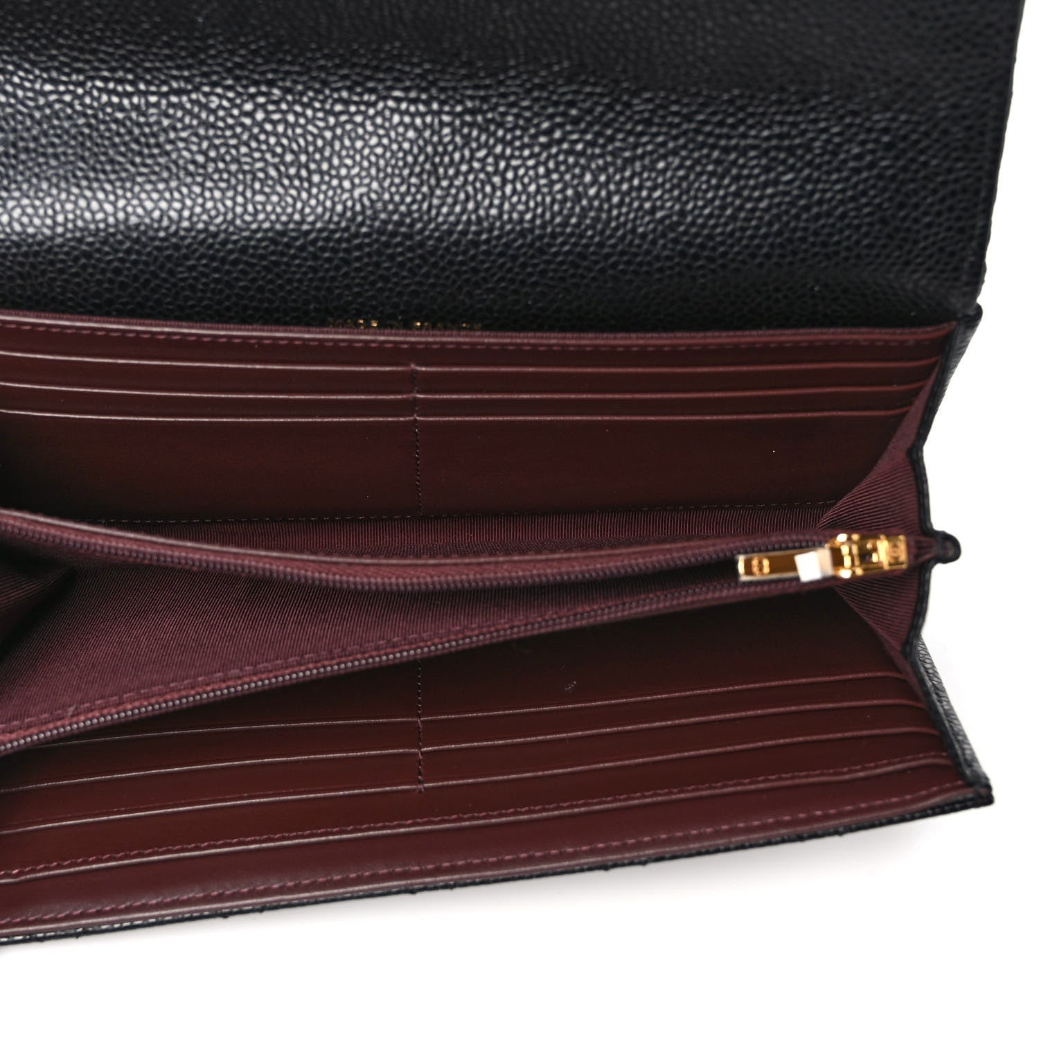 Chanel Caviar Quilted Large Gusset Flap Wallet Black 5 of 8