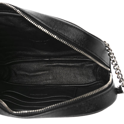 Saint Laurent Grain De Poudre Matelasse Monogram Mini Lou Camera Bag Black 5 of 8