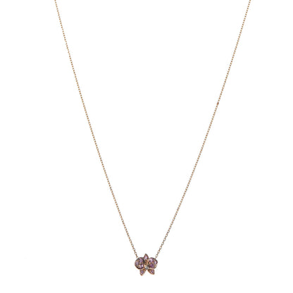 Cartier 18K Pink Gold Pink Sapphire Diamond Caresse D'Orchidees Par Cartier Necklace 1 of 6