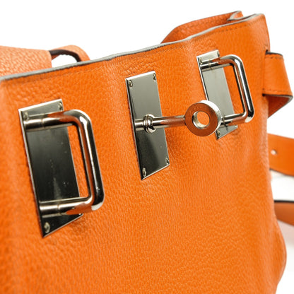 Hermes Taurillon Clemence Jypsiere 34 Orange 8 of 10