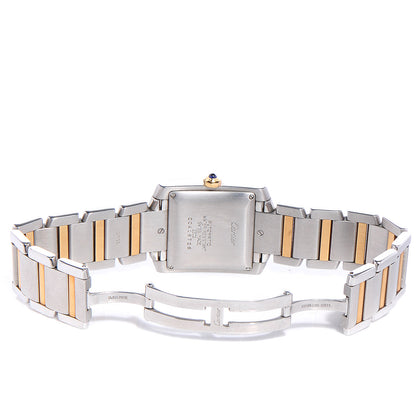 Cartier Stainless Steel 18K Yellow Gold 28mm Tank Francaise Automatic Watch 5 of 7