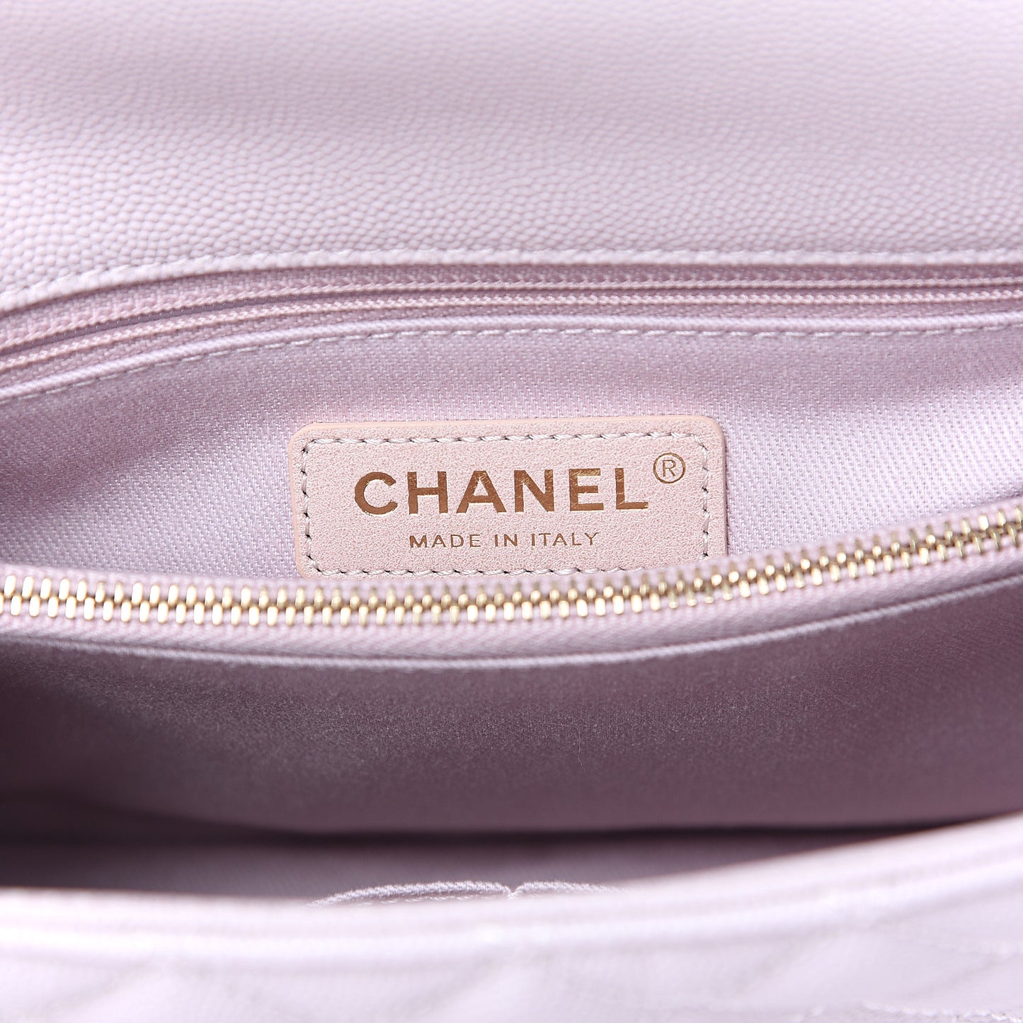 Caviar Quilted Small Coco Handle Flap Lilas Lilac