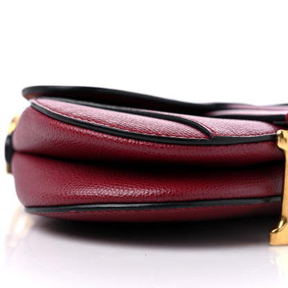 Christian Dior Calfskin Mini Saddle Bag Red 7 of 11