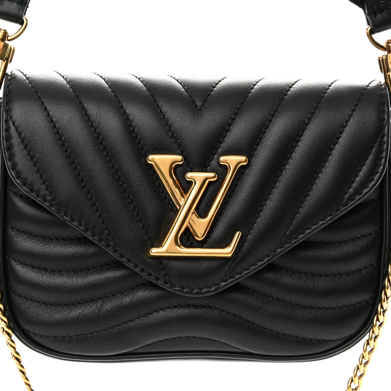 Louis Vuitton Calfskin New Wave Multi Pochette Black 7 of 15