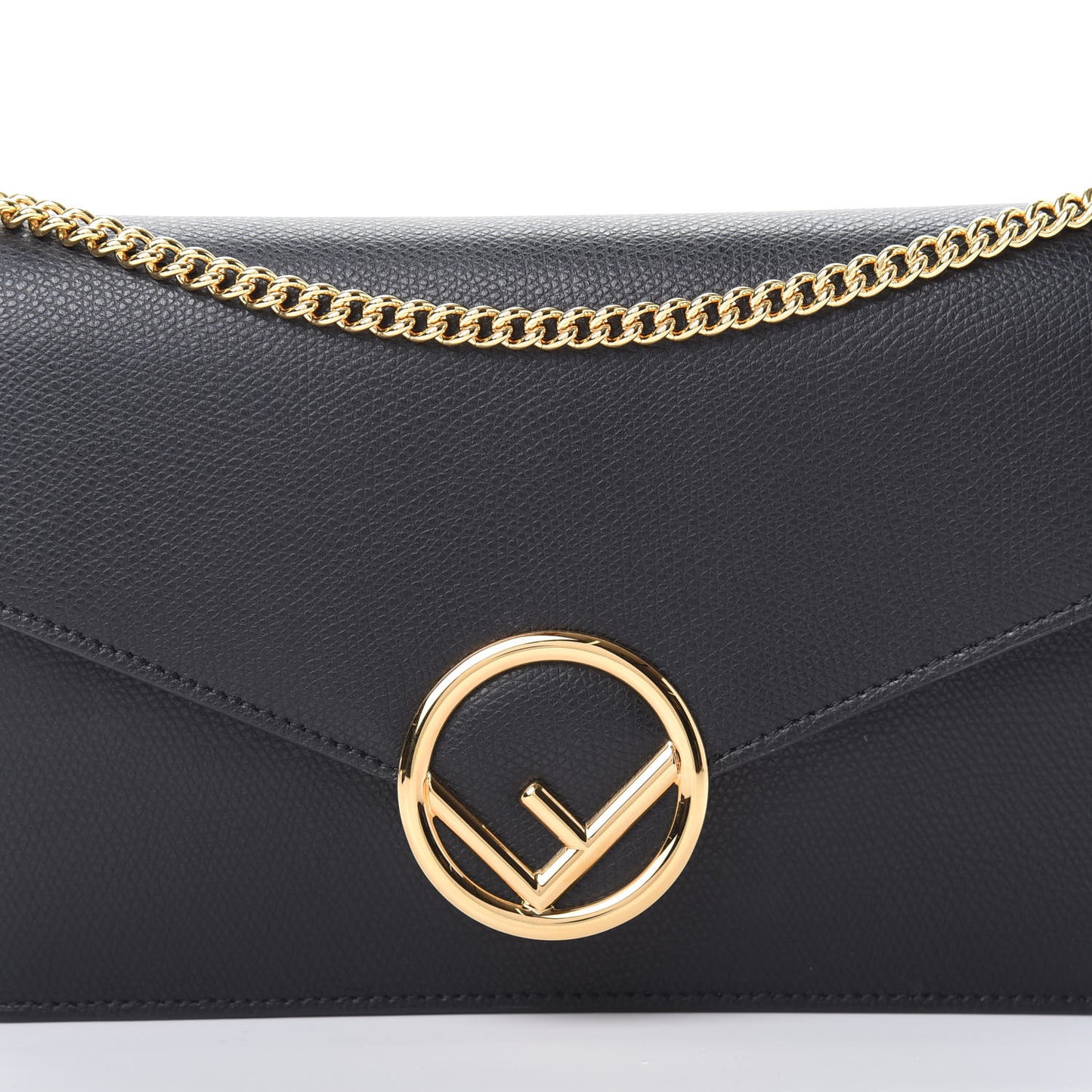 Vitello Cruise F is Fendi Medium Envelope Wallet on Chain Black