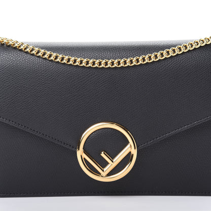 Fendi Vitello Cruise F is Fendi Medium Envelope Wallet on Chain Black 8 of 10