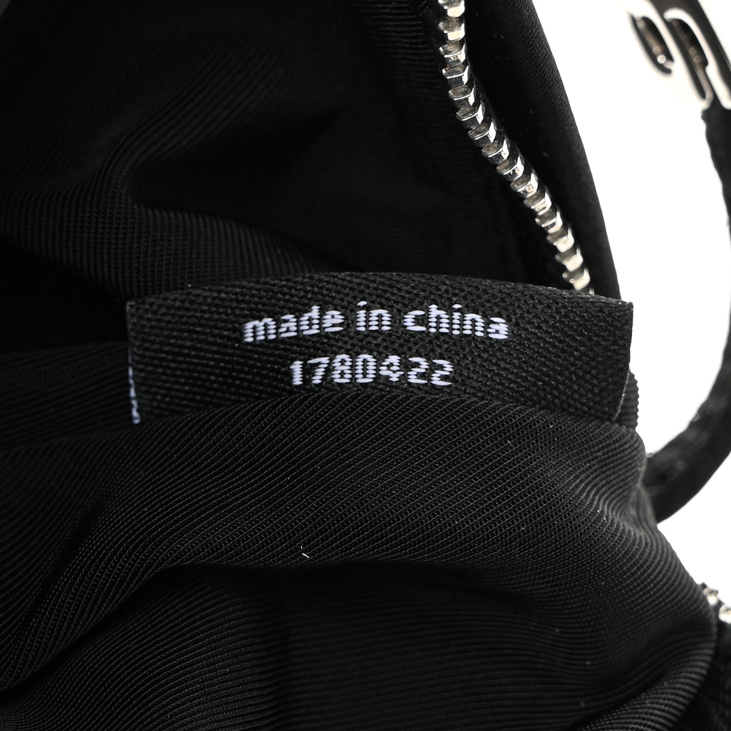 Satin Crystal Logo Micro Marquess Bag Black