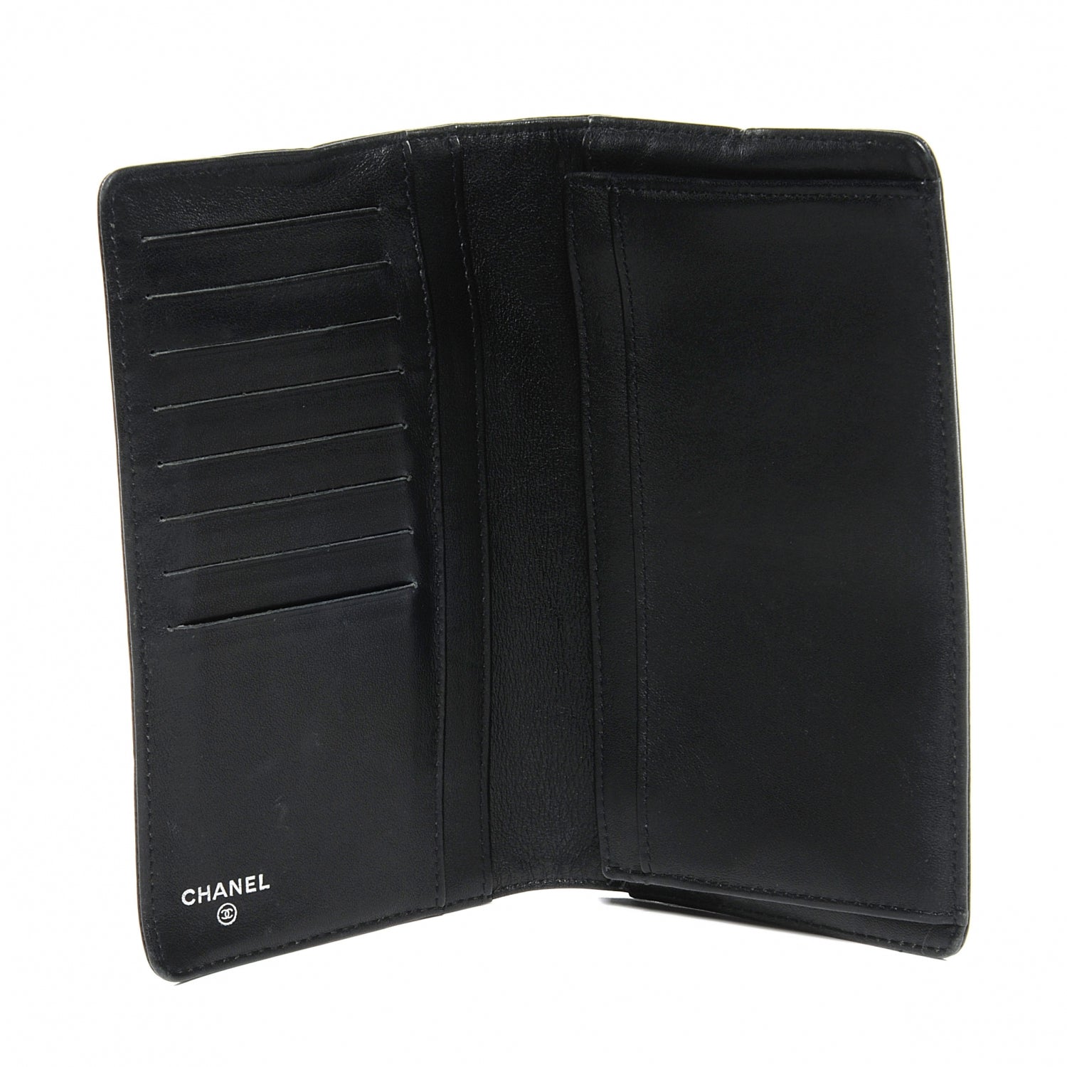 Chanel Caviar Yen Wallet Black 5 of 8