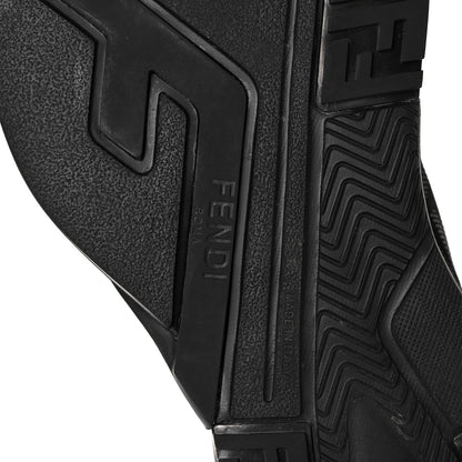 Fendi Nylon Lycra FF Mens Fendi Flow Low Top Sneakers 7 Black 6 of 7