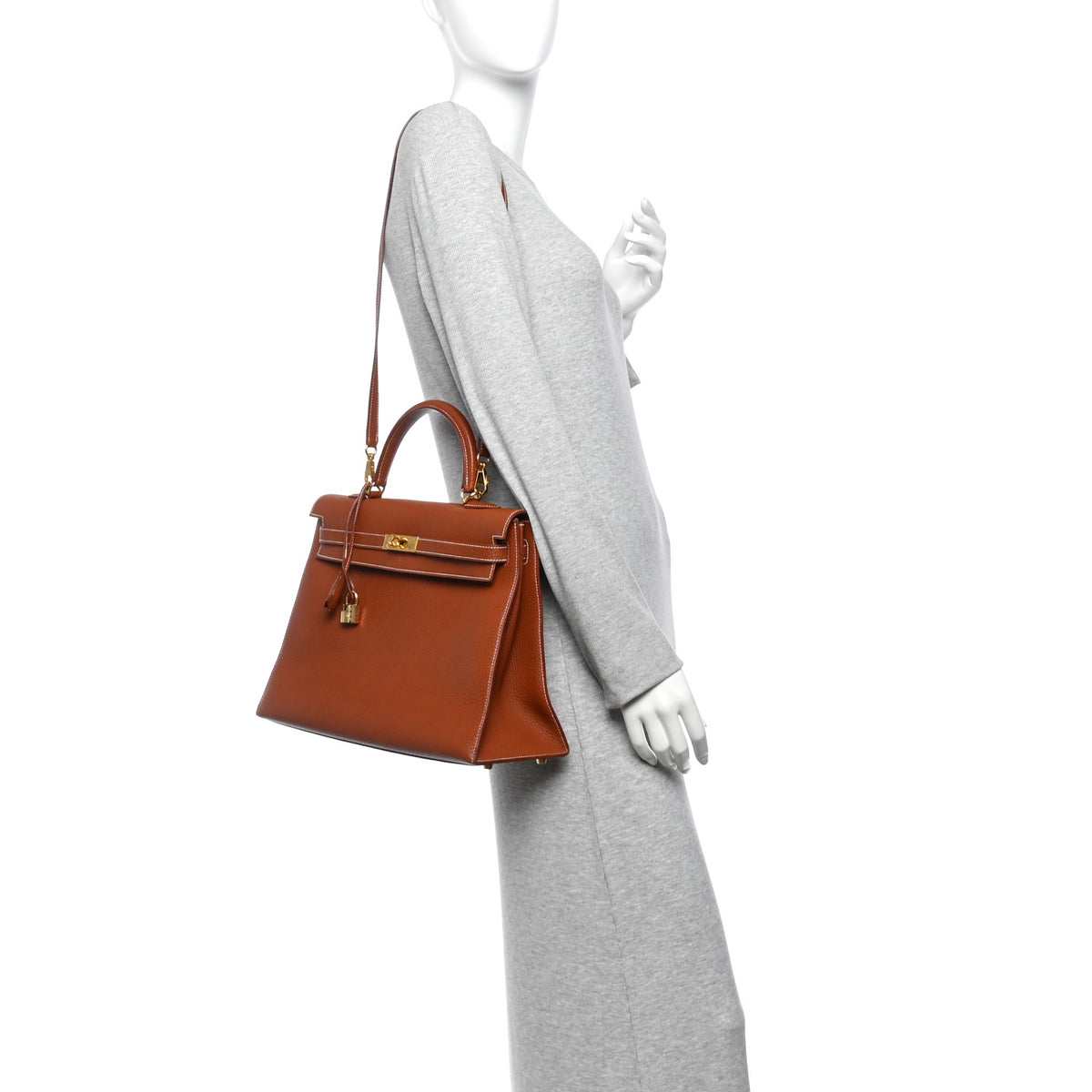 Hermes Ardennes Kelly Sellier 35 Noisette 2 of 10