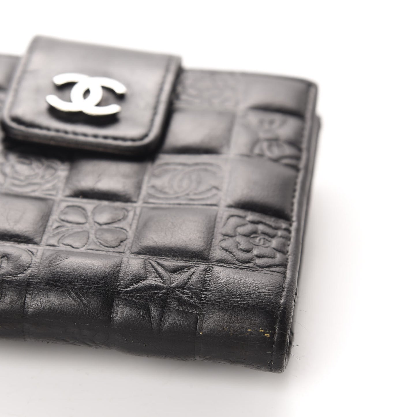 Lambskin Precious Symbols French Wallet Black