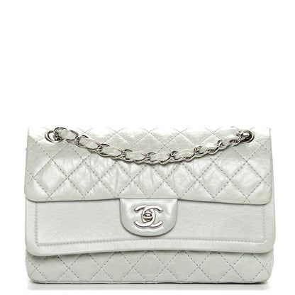 Chanel Aged Calfskin Quilted Medium Double Flap Light Green 1 of 7