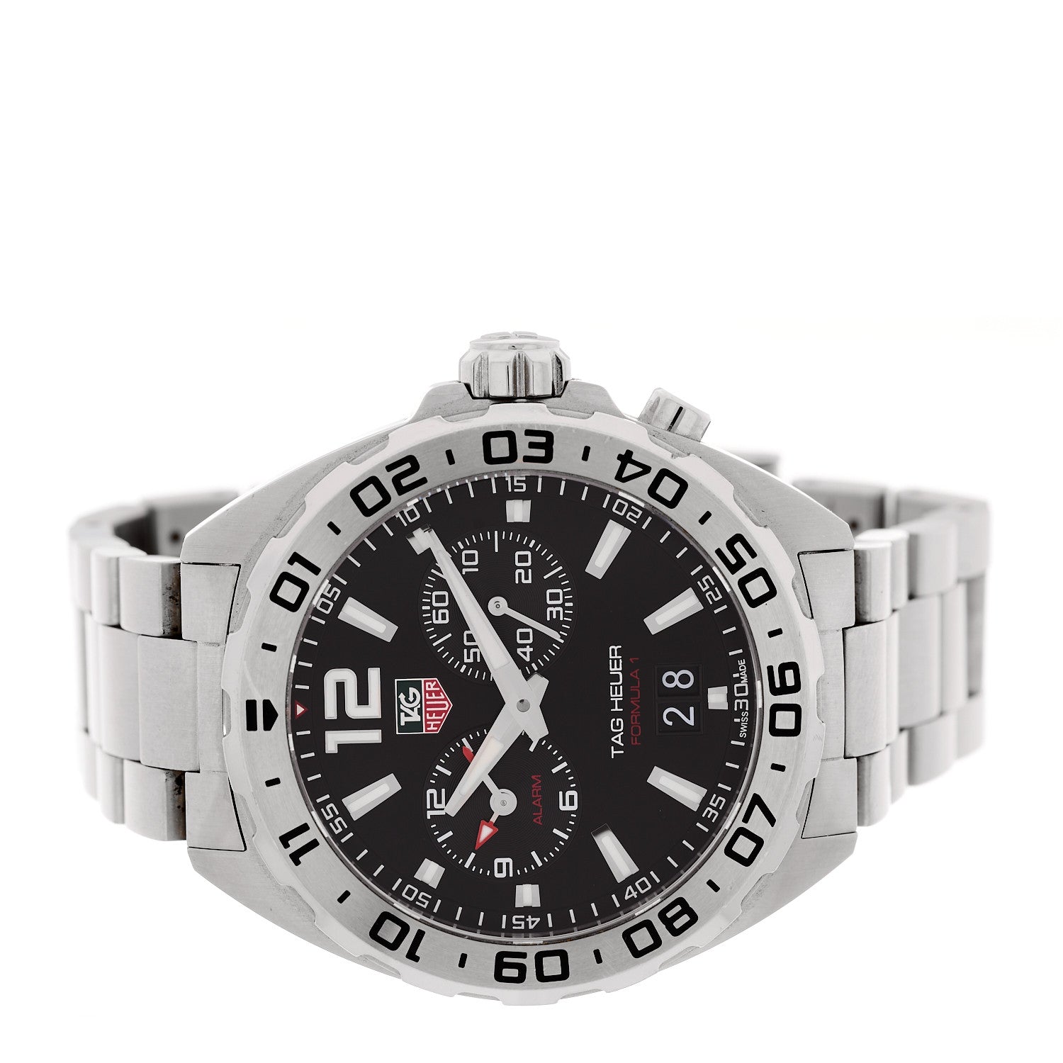 Tag Heuer Stainless Steel 41mm Formula 1 Quartz Watch Black WAZ111A 2 of 4