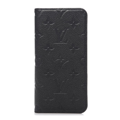Louis Vuitton Empreinte iPhone XS Max Folio Case Black 1 of 8