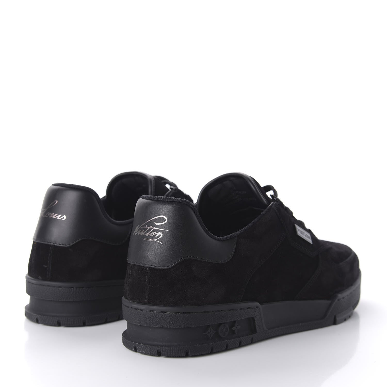 Louis Vuitton Suede Uniform Sneakers 8.5 Black 4 of 8