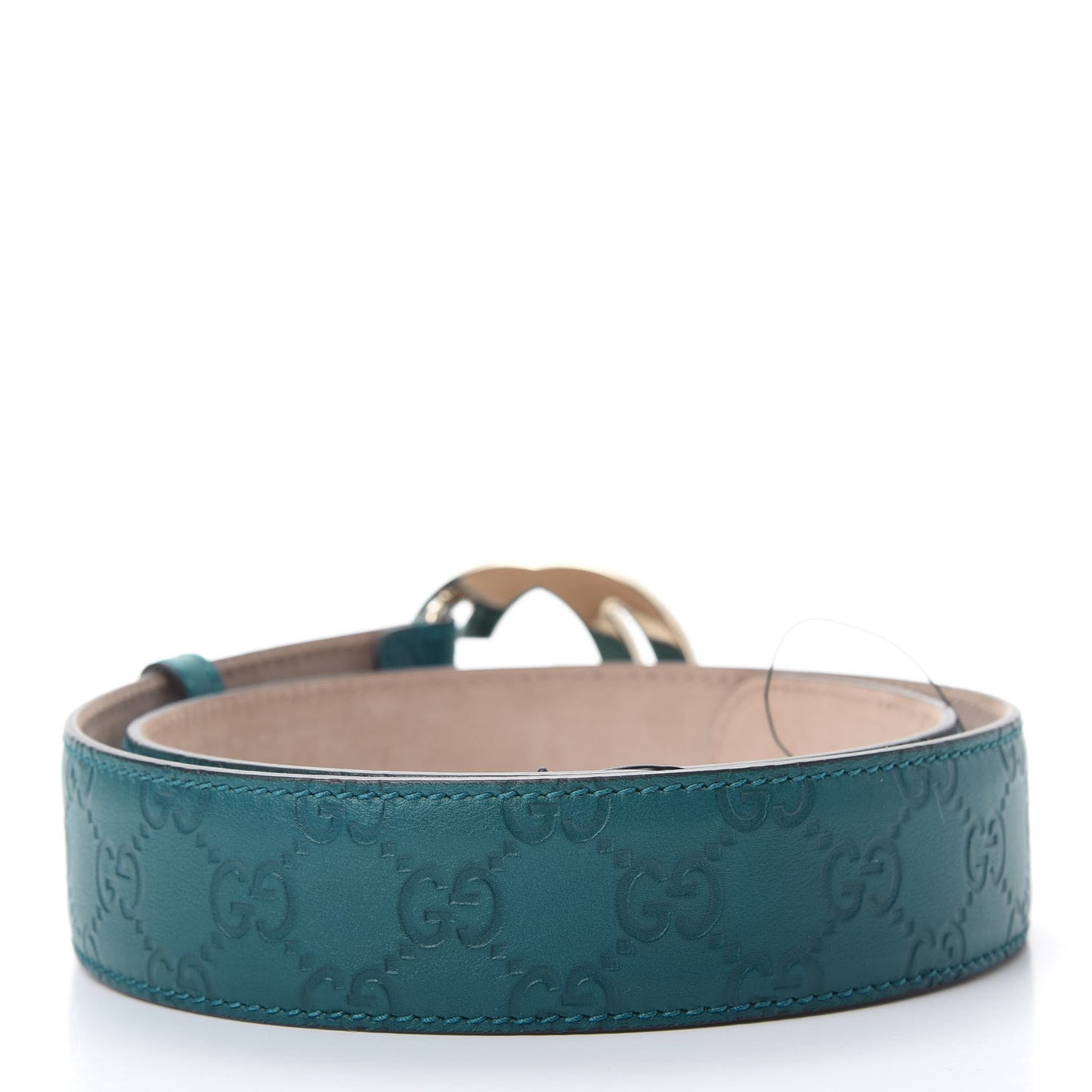 Guccissima Signature Interlocking G 40mm Belt 85 34 Deep Cobalt