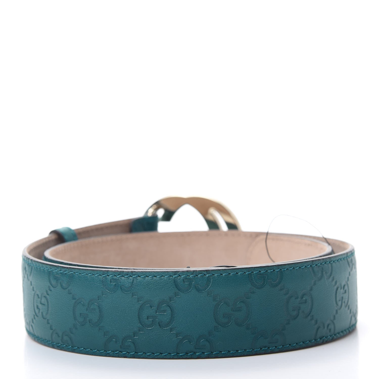 Gucci Guccissima Signature Interlocking G 40mm Belt 85 34 Deep Cobalt 2 of 5