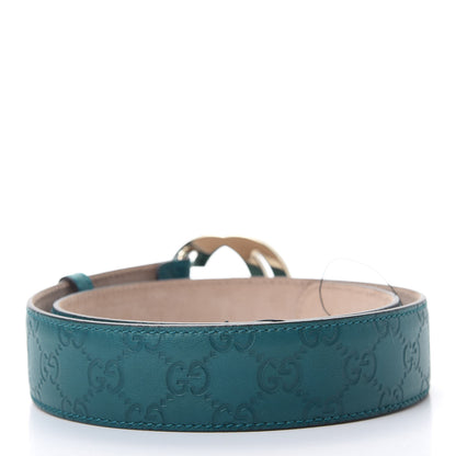 Gucci Guccissima Signature Interlocking G 40mm Belt 85 34 Deep Cobalt 2 of 5