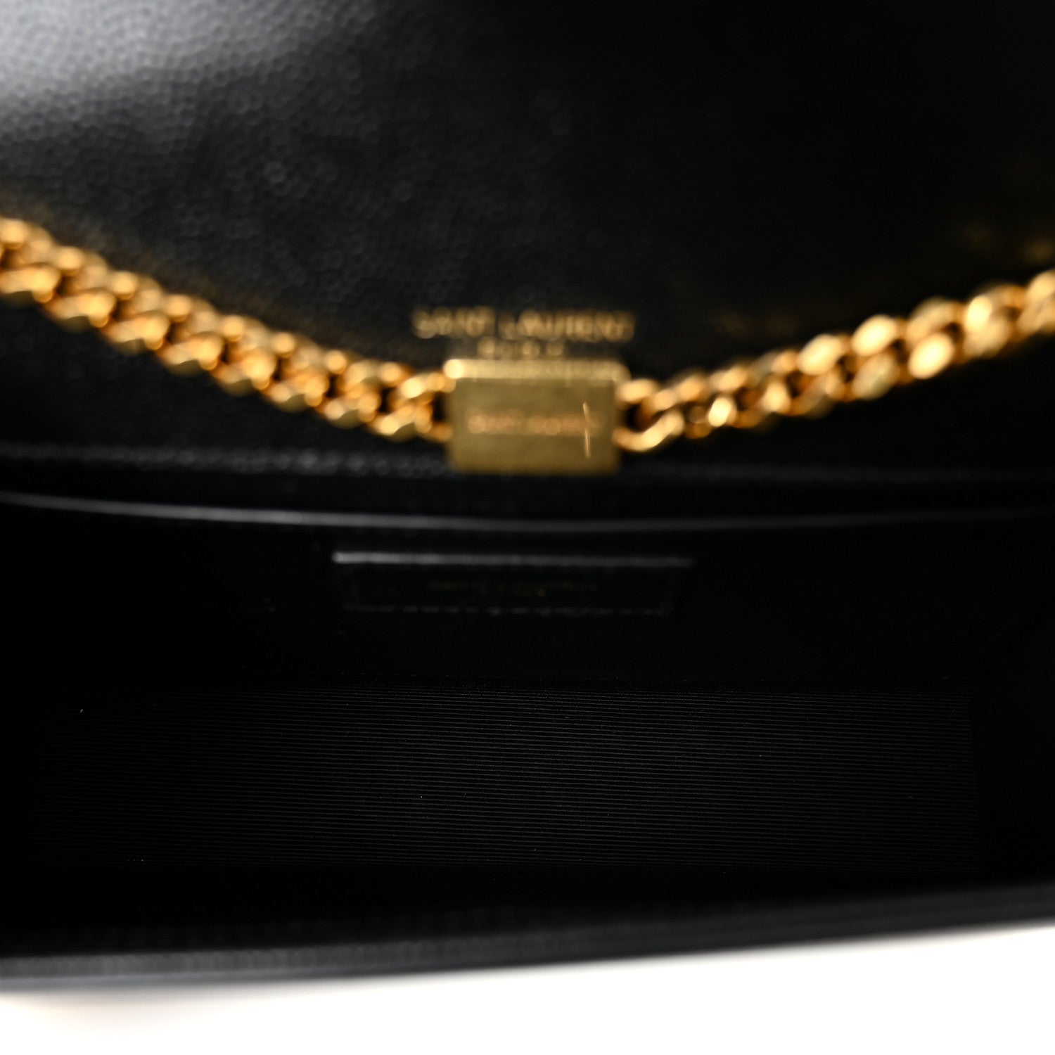 Saint Laurent Grain De Poudre Small Monogram Kate Satchel Black 5 of 10