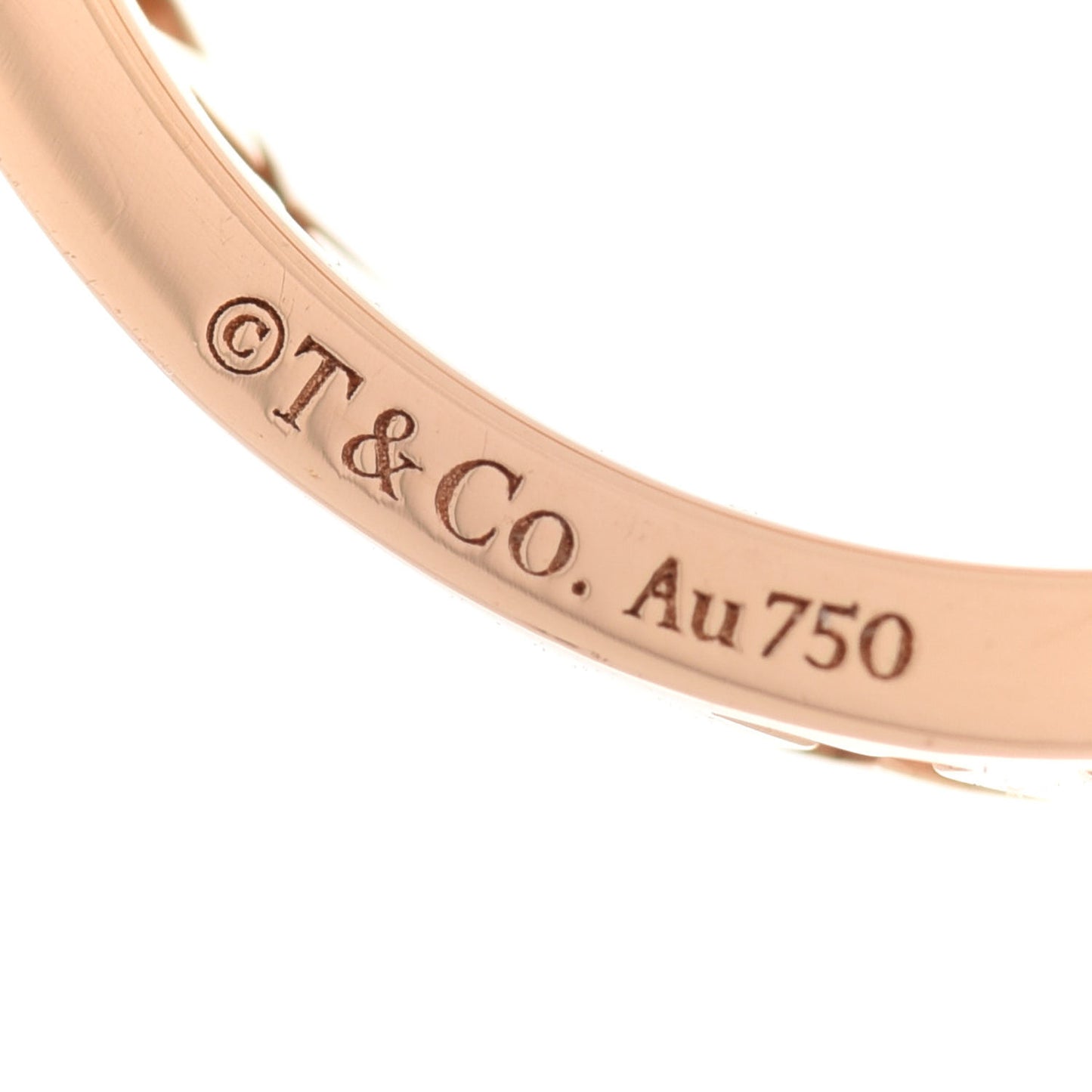 18K Rose Gold Diamond Atlas Pierced Ring 49 5