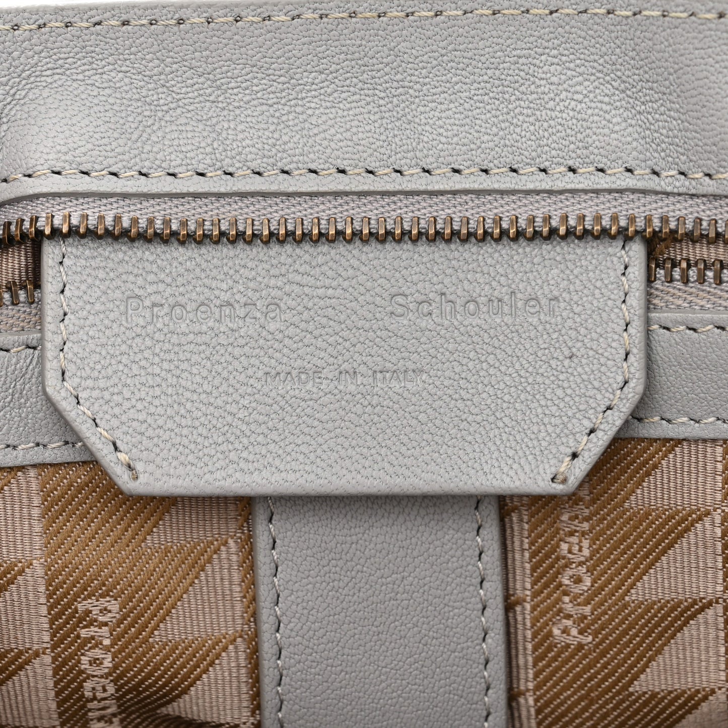 Lambskin Medium PS1 Satchel Dove Grey