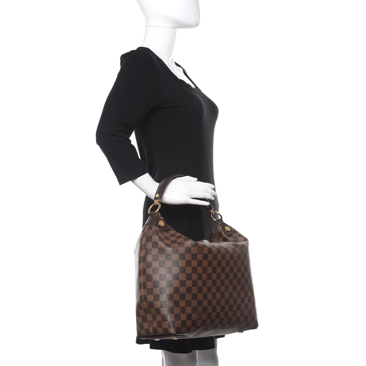 Louis Vuitton Damier Ebene Duomo Hobo 2 of 10
