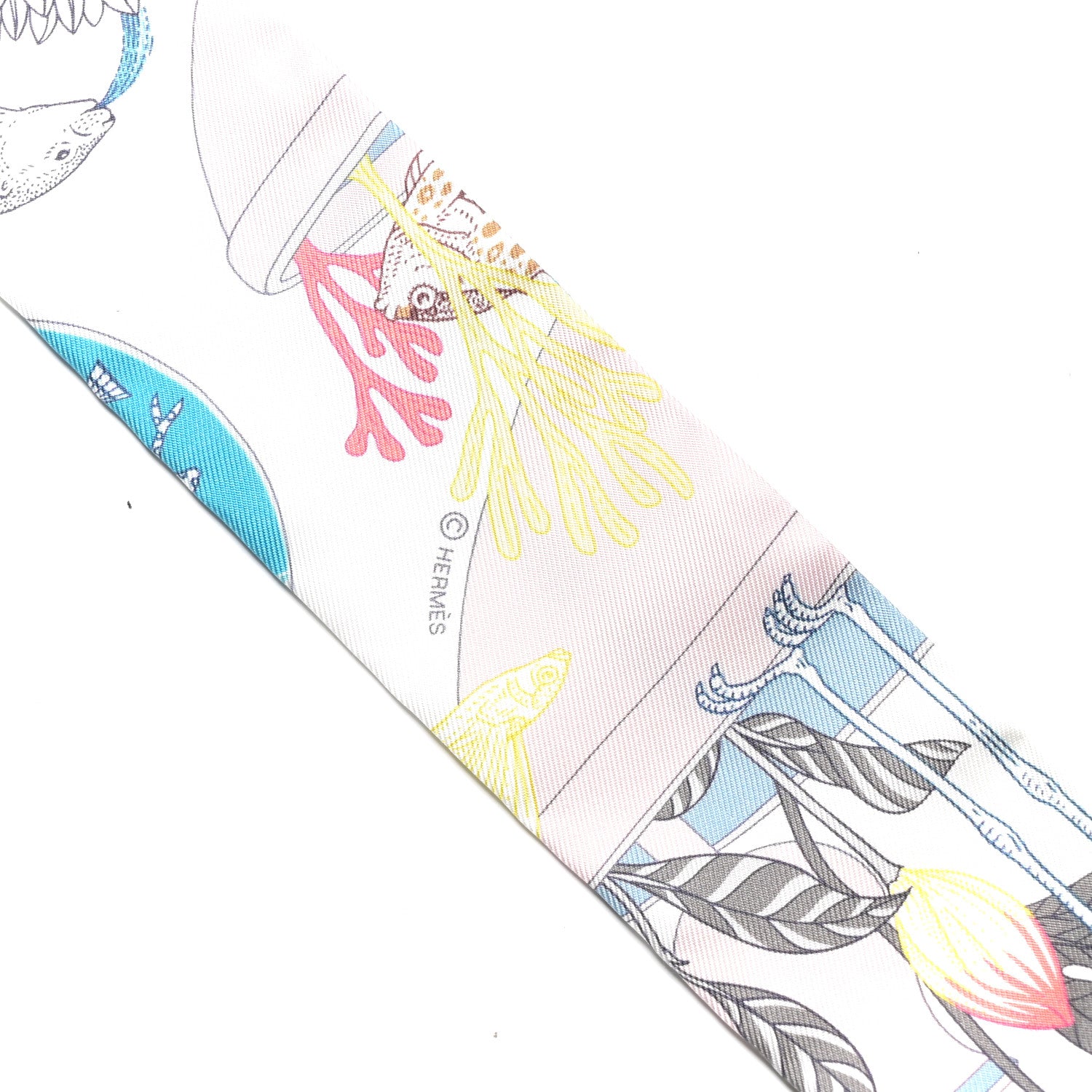 Hermes Precious Paradise Twilly Rose Pale White Bleu 3 of 4