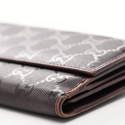 Gucci Imprime Monogram GG Pierce Continental Flap Wallet Bordeaux 10 of 10