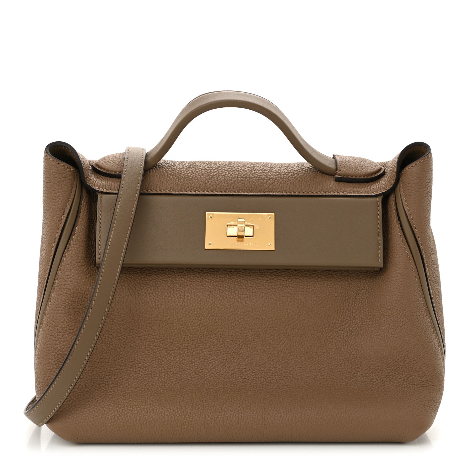Hermes Taurillon Maurice Swift 29 24/24  Beige De Weimar Etoupe 1 of 11