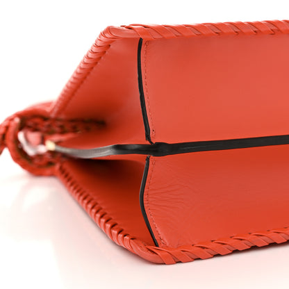 Fendi Vitello King Ceylon Shiny Nappa Woven Medium Peekaboo I SEE U Satchel Tulipano 10 of 11