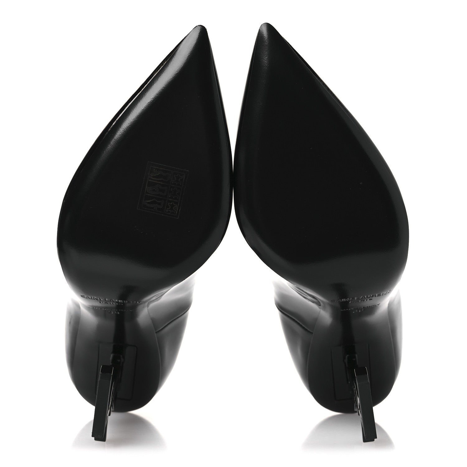 Saint Laurent Patent Calfskin Opyum 110 Pumps 38 Black 7 of 11