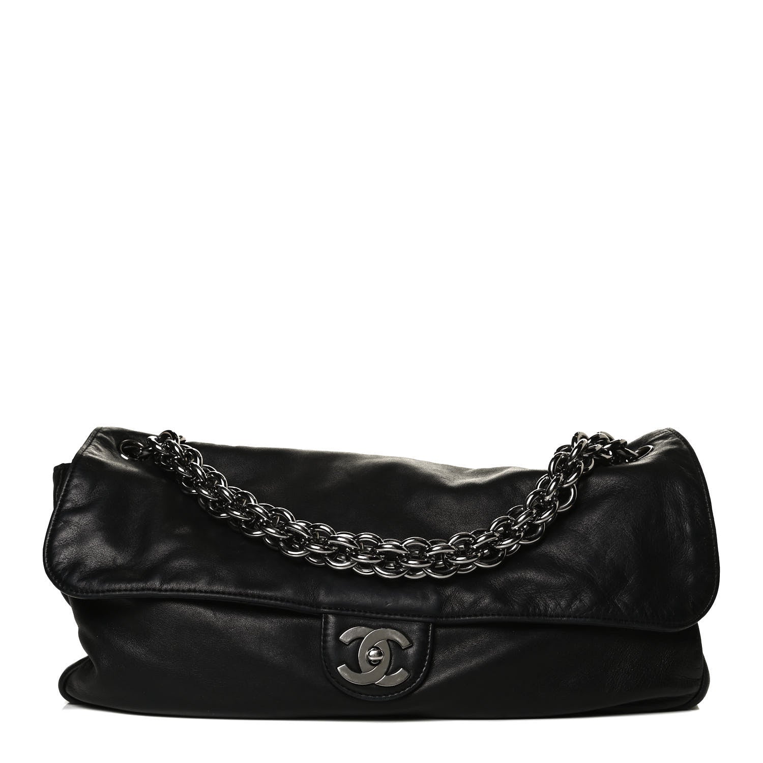 Chanel Lambskin Medium Soft and Chain Flap Black 1 of 15