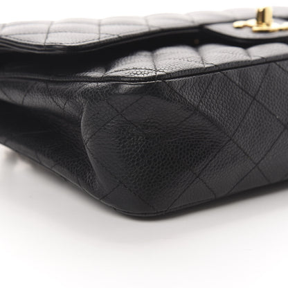 Chanel Caviar Quilted Medium Double Flap Black 9 of 12