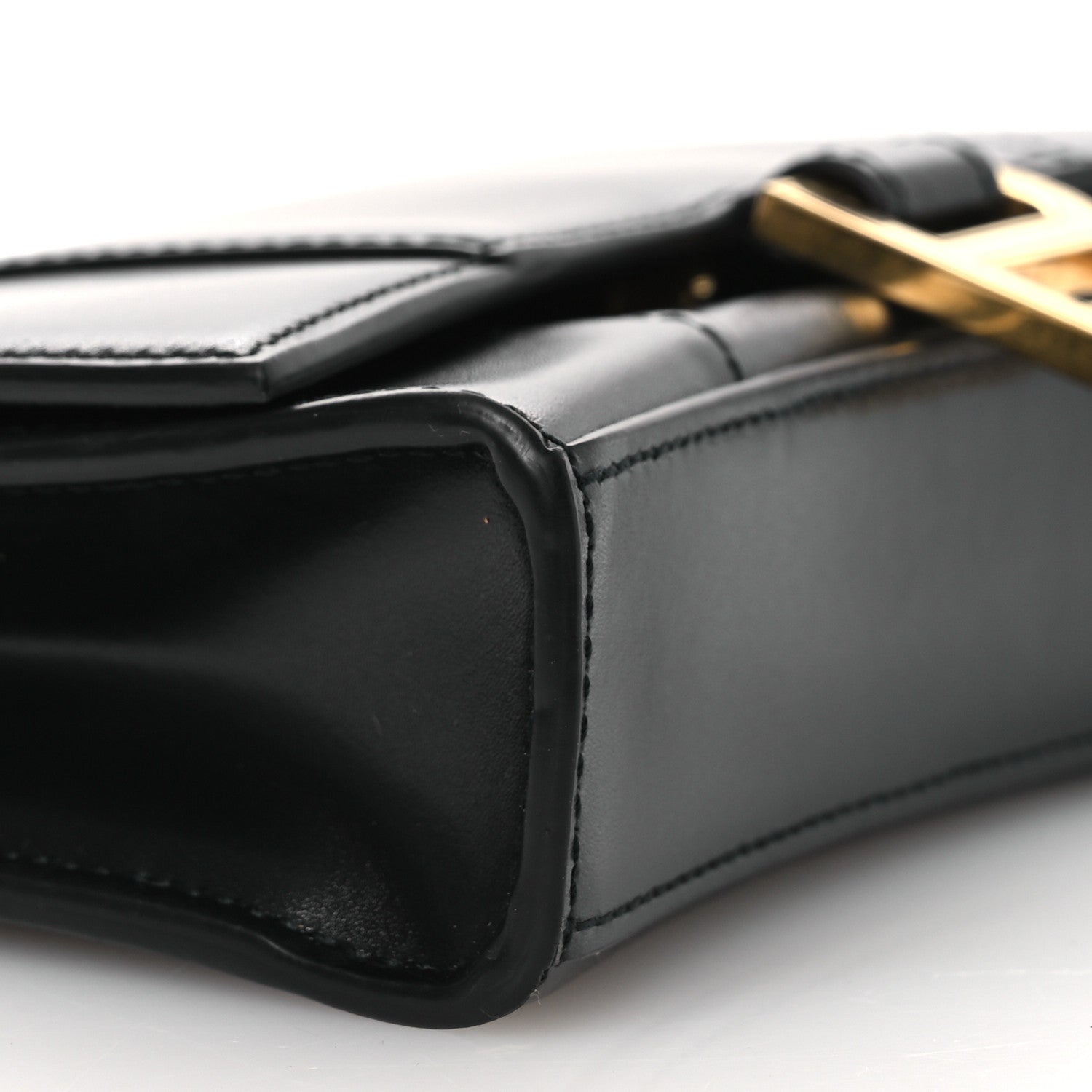 Balenciaga Shiny Box Calfskin Hourglass Chain Bag Black 10 of 11