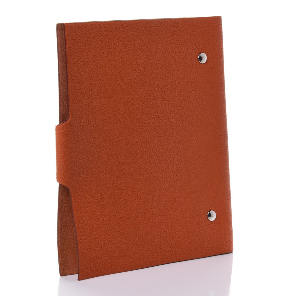 Hermes Togo Ulysse MM Notebook Cover Potiron 2 of 4