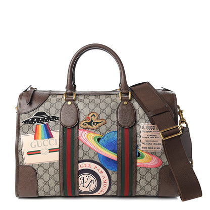 Gucci Soft GG Supreme Monogram Courrier Medium Duffle Bag Beige New Acero Multicolor 1 of 9