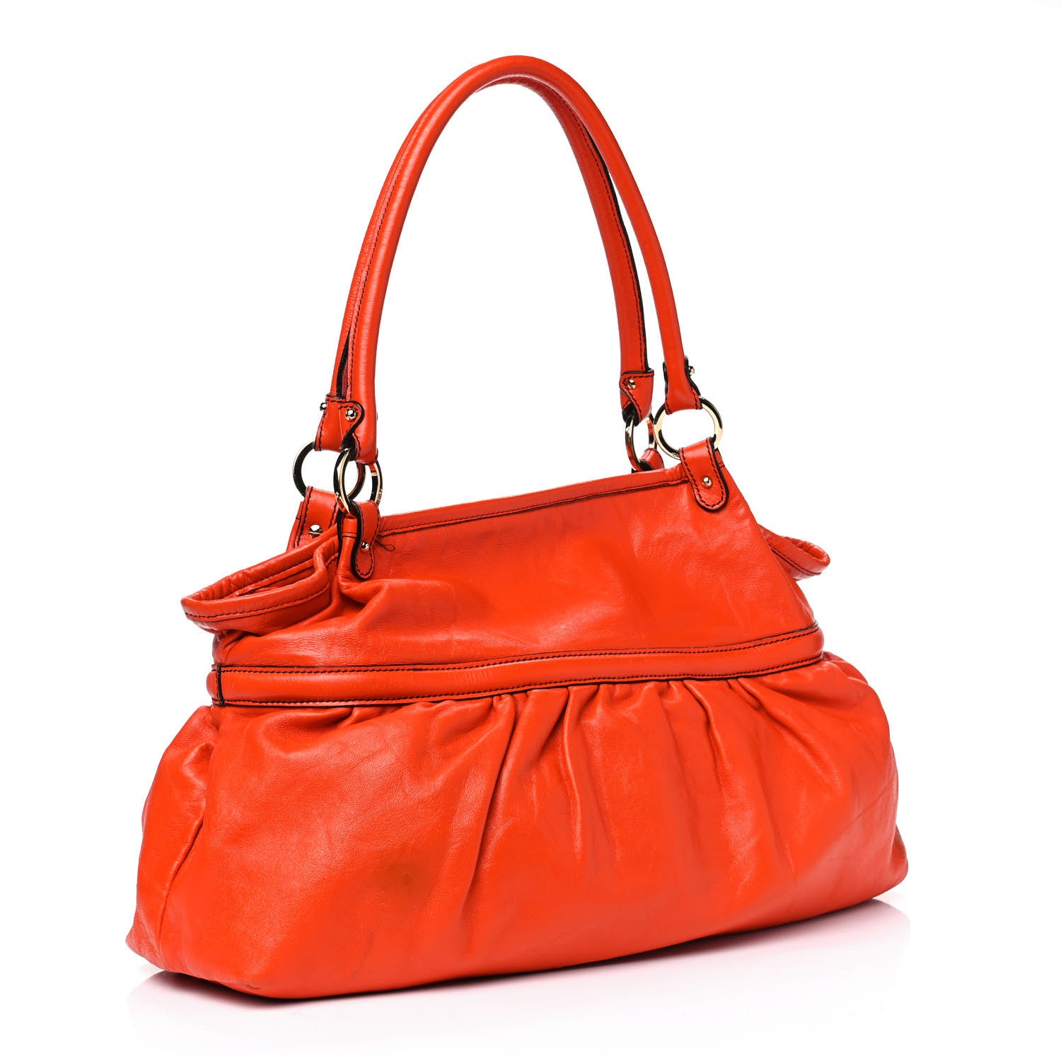 Fendi Calfskin Large Chef Shopper Tote Orange 2 of 12