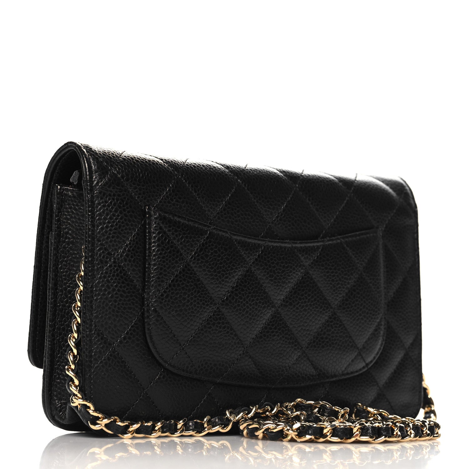 Chanel Caviar Quilted Wallet on Chain WOC Black 2 of 10